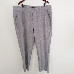 Torrid Pull-On Ponte Knit Ankle Pants Plaid Size 3X New